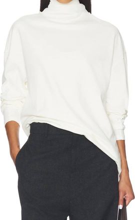 EAVES Lene Tie Neck Tee In White