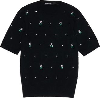 Bimba & Lola Verfraaide top met korte mouwen - Zwart