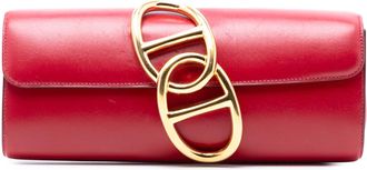 Herm&egrave;s Rouge Vif Tadelakt Egee Clutch