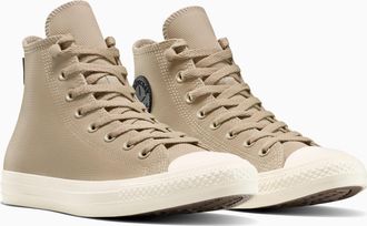 Converse Sneaker CONVERSE CHUCK TAYLOR ALL STAR, Damen, Gr. 39,5, vintage cargo, schwarz, egret, Leder, Schuhe Sneaker