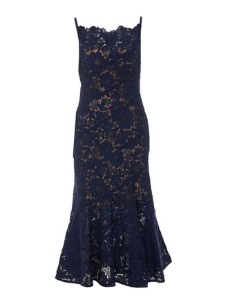 Self Portrait Spiral Lace Midi Dress