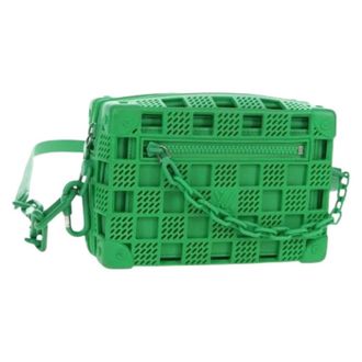 Louis Vuitton Pre-owned Rubber Shoulder Bag - Dames - Pre-owned - Groen - Maat: ONE Size