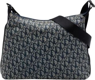 Dior Pre-owned Cross Body Bags, female, Blue, Size: ONE SIZE Pre-owned Canvas Crossbody Bag