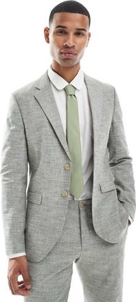 Jack & Jones Giacca da abito in misto lino verde