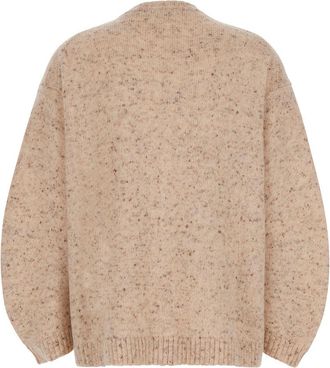 Fabiana Filippi Womens Sweater Beige Wool-Blend Tops Top