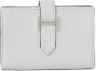 Herm&egrave;s Gray Epsom Leather Wallet (Bi-Fold) (Pre-Owned)