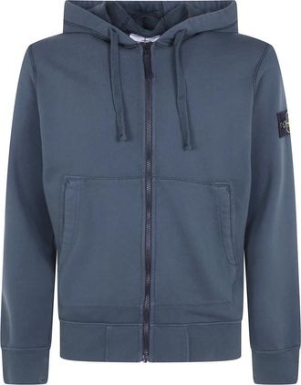 Stone Island Zip-throughs - Heren - Vesten met rits - Blauw - 2XL - Hoodies & sweatvesten
