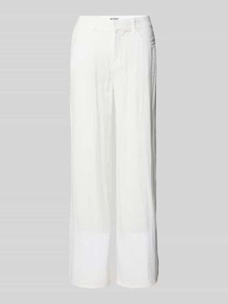 Weekday Straight Leg Stoffhose in Crinkle-Optik Modell Sander in Offwhite, Gr&ouml;&szlig;e 34