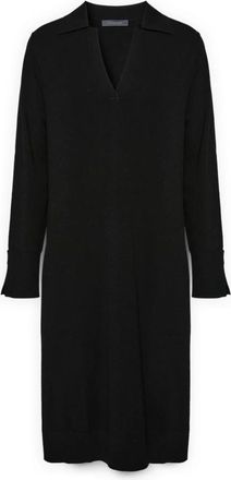 Elena Miro Viscose Yarn Jurk - Dames - Korte kleedjes - Zwart - L - Polyester - Kleedjes