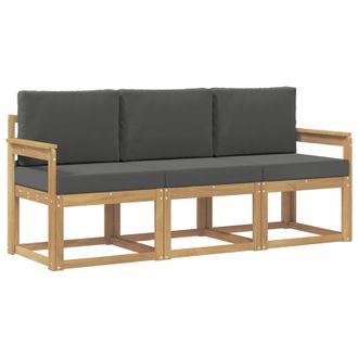 vidaXL Conjunto De Sof&aacute;s De Exterior 3 Pcs Vidaxl