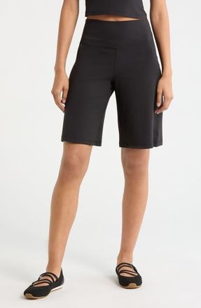 Zella Zen Long Shorts in Black at Nordstrom, Size X-Large
