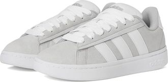 adidas Grand Court Alpha 00s Womens Tennis Shoes Grey/White/Silver Metallic : 5 B - Medium, Faux Leather/Suede