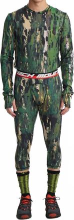 Aztech Mountain Next To Skin Base Layer Top In Green