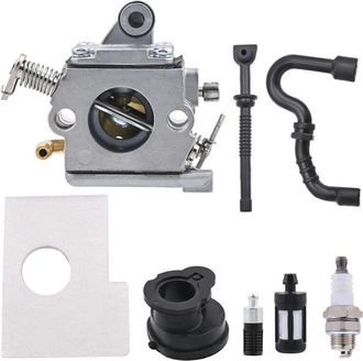 OEM Carburador - Para Motosierra Ms170 Ms180 017 018 - Compatible Con C1q-s57 C1q-s57a C1q-s57b 1130 120 0603 - Incluye Filtro De Aire Tap&oacute;n De Dep&oacute;sito F