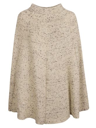 Jil Sander Beige Ribbed-knit Wool Skirt