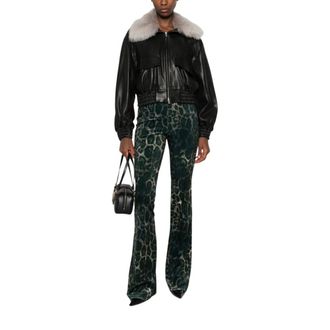 Just Cavalli Wijde broek - Dames - Broeken - Zwart - Maat: M Katoen