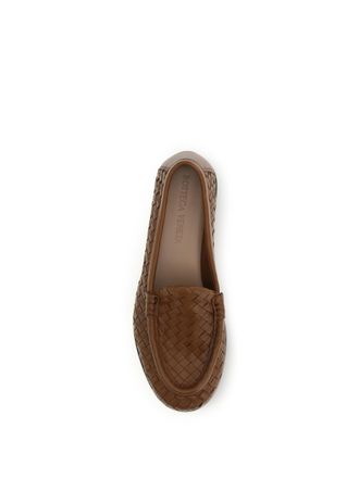 Bottega Veneta Womens Loafers Silenzio Tannin Lambskin