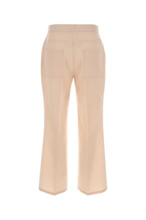 Jil Sander Womens Light Pink Wool Pant Toile Lana - Fodera: Cotone Pantaloni