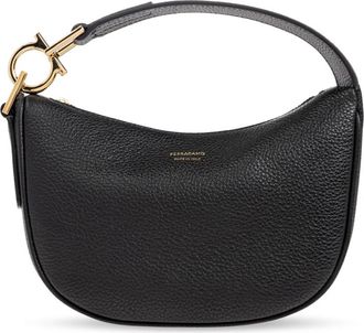 Ferragamo Leren handtas - Dames - Handtassen - Zwart - ONE Size - Leer - Tassen