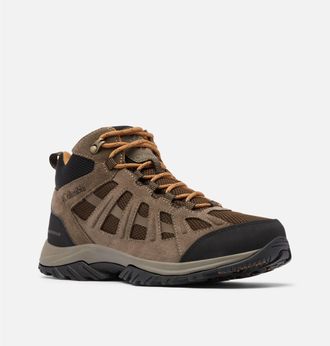 Columbia Wanderschuh COLUMBIA REDMOND III MID WATERPROOF, Herren, Gr. 47, braun (cordovan, elk), Synthetik, Schuhe Wanderschuh, Wasserdicht