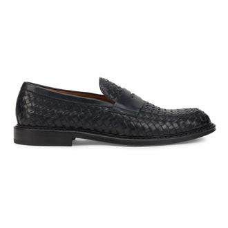 Doucal's Adler Woven Loafer - Heren - Loafers - Zwart - 42 EU - Schoenen