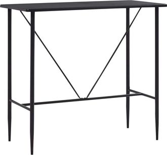vidaXL Bar Table Black 120x60x110 cm mdf Vidaxl