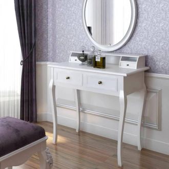 Berkfield Home Modern Vanity Makeup Table in White