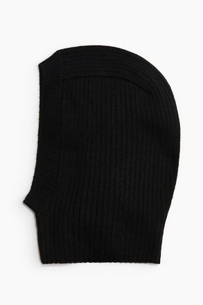 H&M Balaklava in Rippstrick - Schwarz