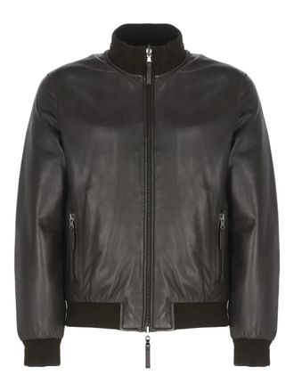The Jack Leathers zip leather jacket - Brown