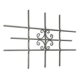 Berkfield Home Window Security Grilles 69 x 114 cm in Silver
