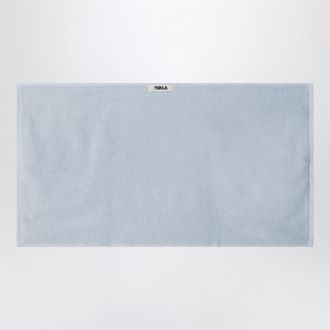 Tekla Striped light blue bath towel 50x90 cm