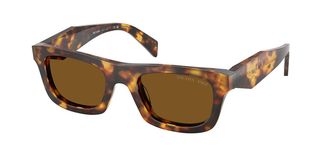 Prada PR C06S Polarized 14L10U Womens Sunglasses Tortoiseshell Size 50