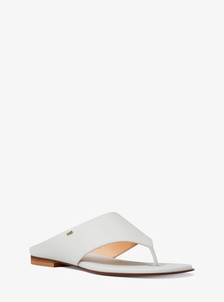Michael Kors Alster Leather Thong Sandal
