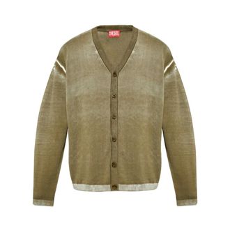 Diesel Heren, Truien, Groen, Maat: L Katoen