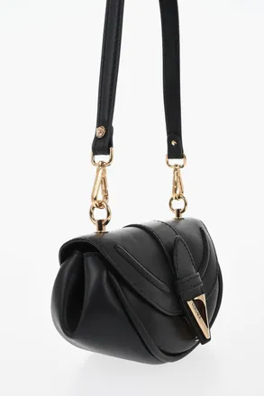 Versace Leather Shoulder Bag VIRTUS With Removable Strap Versace