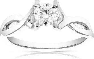 Vir Jewels 1 cttw Lab Grown Diamond Engagement Solitaire Ring in 14K White Gold For Women