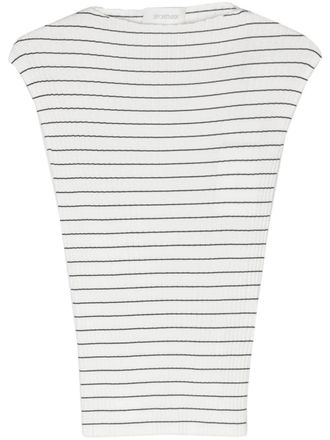 Sportmax Ribgebreide top - Wit