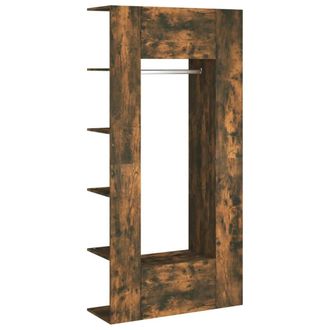 Berkfield Home Hallway Cabinets 2 pcs Smoked Oak Engineered Wood in Brown