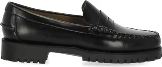 Sebago Black Patent Leather Commando Loafers