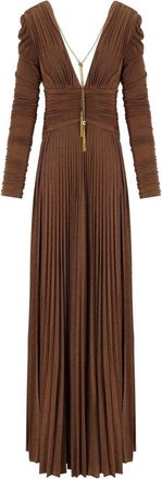 Elisabetta Franchi ABITO RED CARPET BROWN SUGAR ELISABETTA FRANCHI