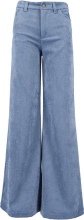 Ermanno Scervino Wide Broeken - Dames - Wijde Broeken - Blauw - S - Broeken