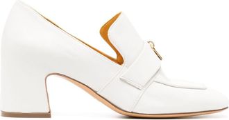 Madison.Maison Lock 55mm leather pumps - women - Calf Leather/Rubber/Calf Leather/Calf Leather - 38.5 - White