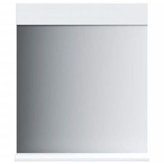 vidaXL Ripiano portaoggetti - Specchio Bagno e Ripiano BERG Bianco 60x12x70 cm Legno Massello