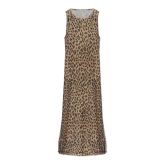 Moschino Strandjurk met dierenprint - Dames - Casual kleedjes - Bruin - S - Polyester - Kleedjes