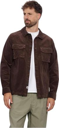 Anerkjendt Akoscar Cord Overshirt - Heren - Casual Overhemden - Bruin - L - Katoen - Overhemden