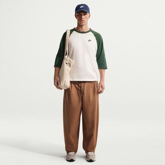 Nike Mens Club Balloon Pants in Brown | HJ1973-270