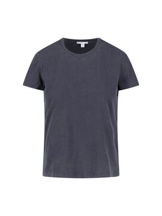 James Perse Blue Vintage-Inspired Cotton T-Shirt