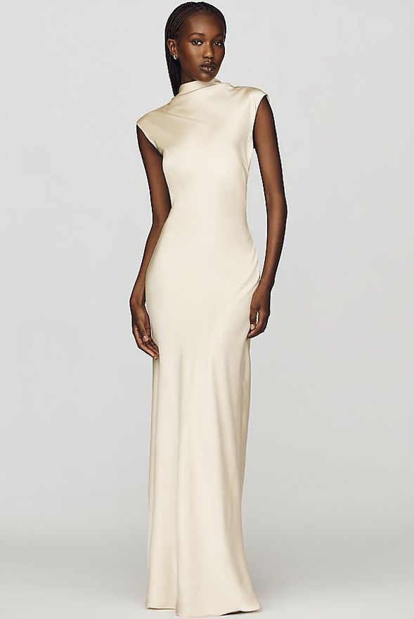 Elias High-Neck Slip Dress