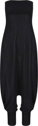 Paloma Wool Black Strapless Voluminous Harem Dress
