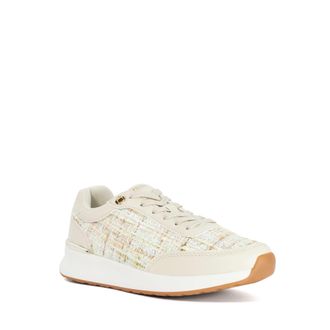 Dune London Womens Ladies Evalynn - Lace-Up Runners - Green Leather - Size UK 4